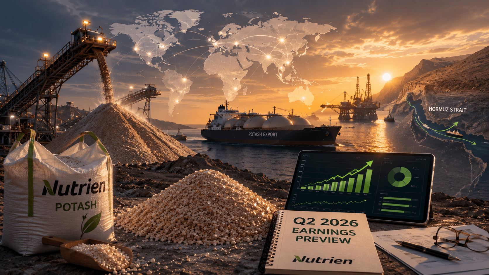 البوتاس: نظرة عامة على أرباح Nutrien للربع الثاني من عام 2026 - المستفيد الأكبر من أزمة هرمز