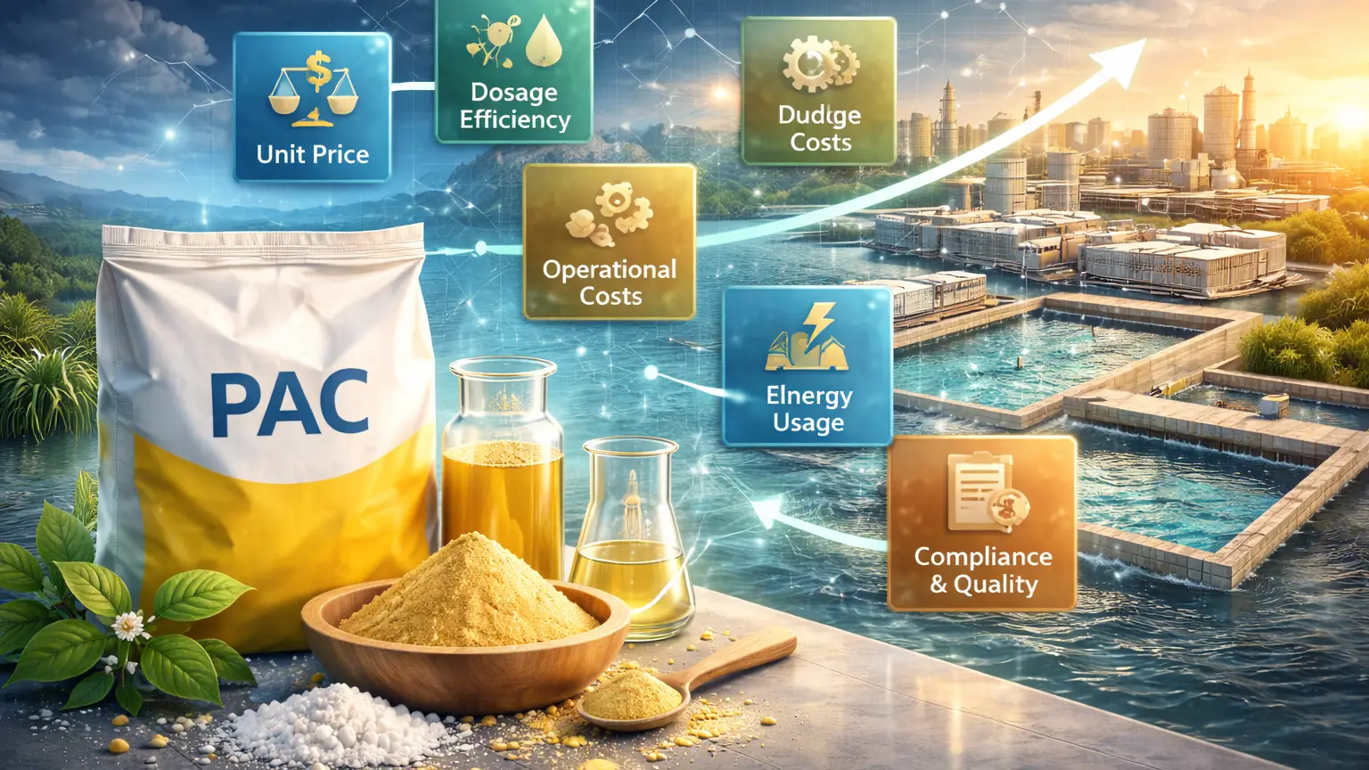 التكلفة الإجمالية لملكية PAC في معالجة المياه