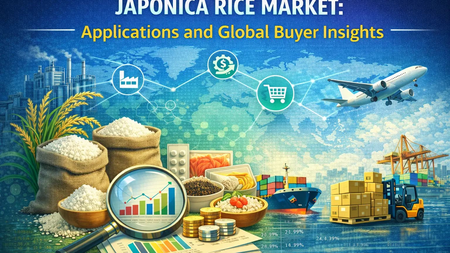 El mercado del arroz japonés: aplicaciones e información sobre los compradores globales