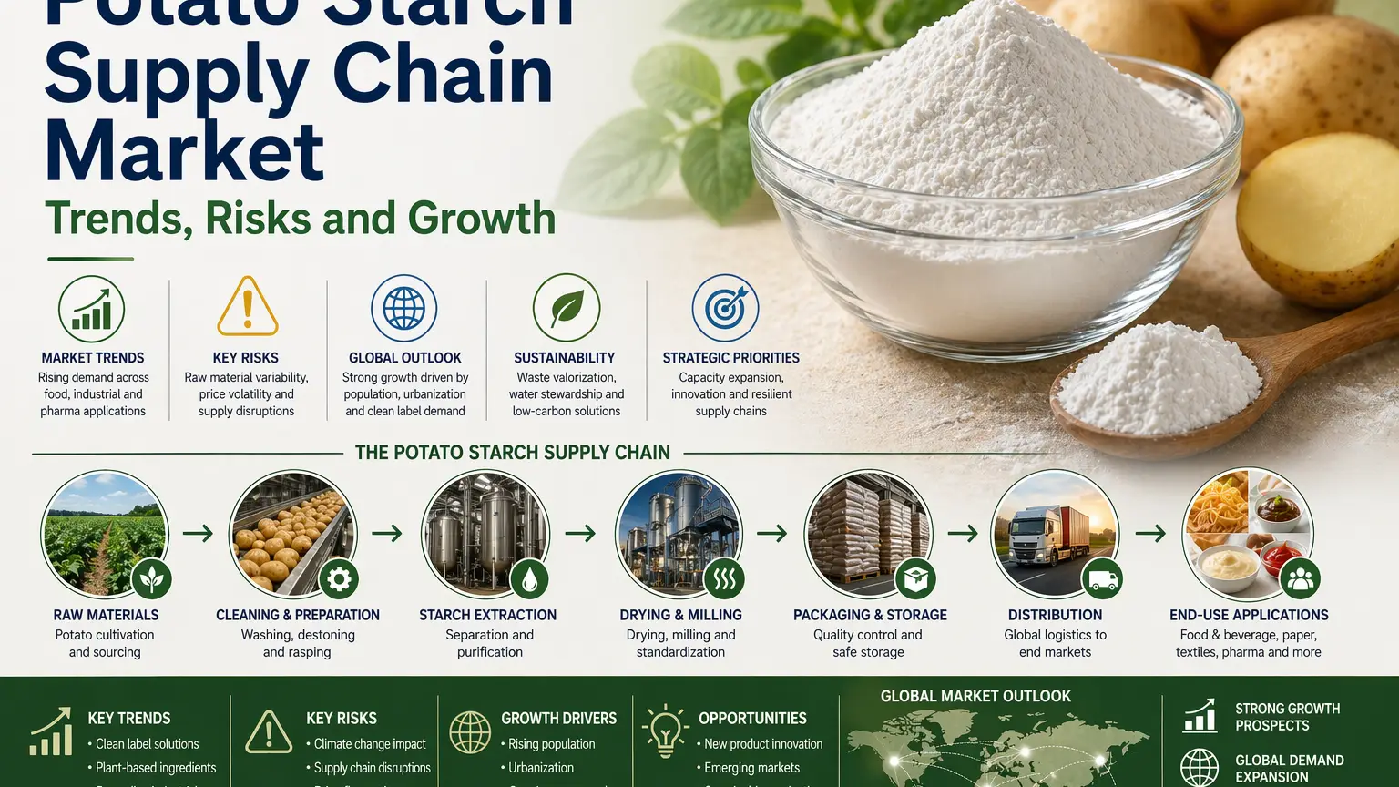 Potato Starch Supply Chain Market Trends, Risks and Growth