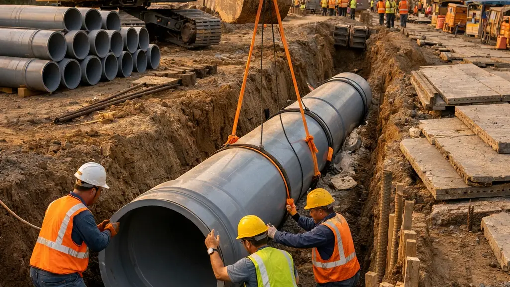 Resina de PVC en proyectos de infraestructura 2026: tuberías, drenaje y sistemas de agua