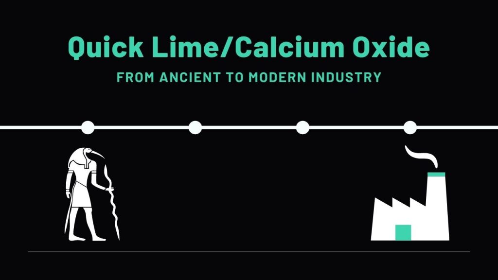 calcium oxide or quick lime from ancient to modern industry